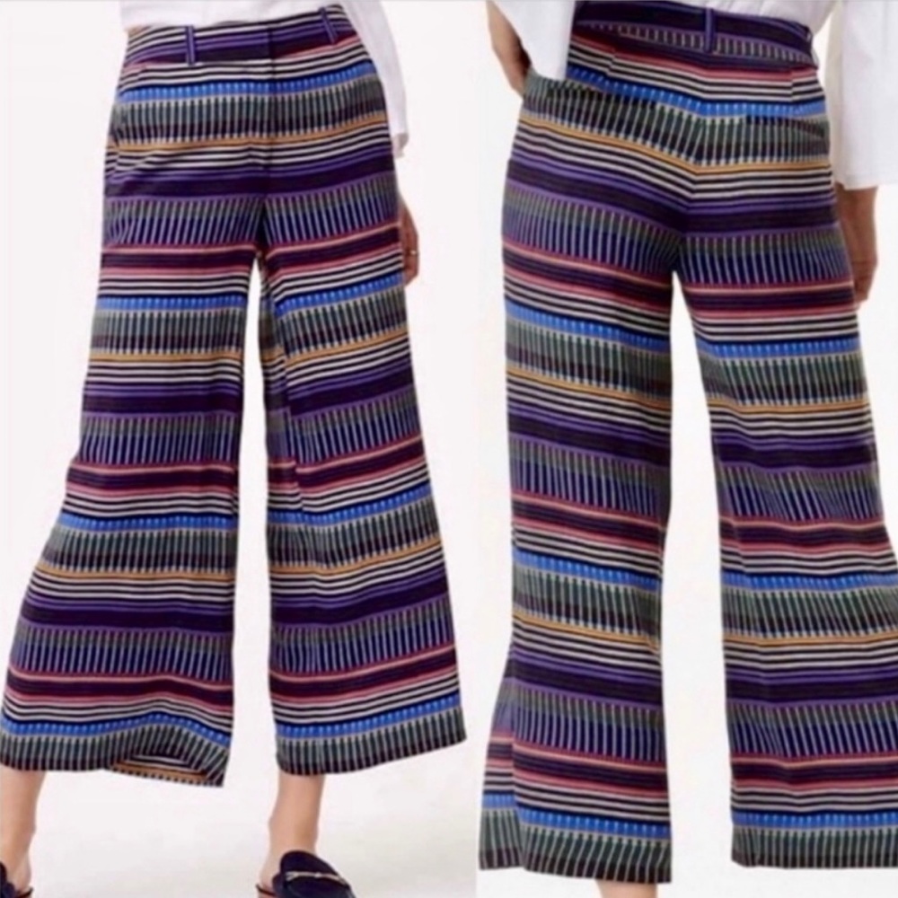 LOFT Wide Leg Fluid Festival Pants
